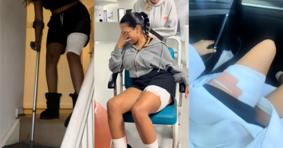 woman in a wheelchair