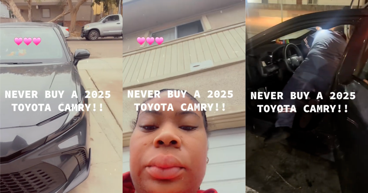 woman talking about her car