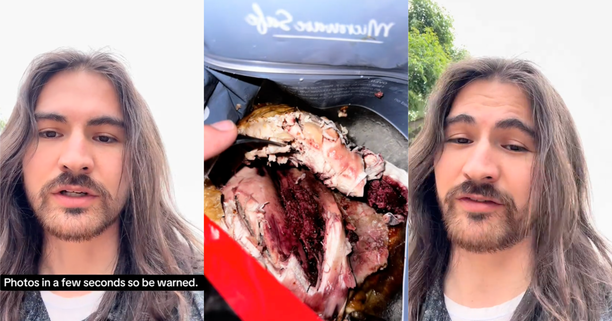 man talking about chicken