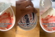 ‘New level of bacteria unlocked.’ – Shopper Showed How Nasty A Container of Cream Cheese Got In Her Refrigerator