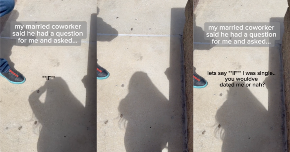 woman talking to a man