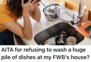 Her Friend With Benefits Asked Her To Wash The Dishes At His House, But She Refused