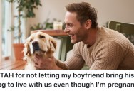 Pregnant Woman’s Husband Wants His Out-of-Control Dog To Live With Them, But She Won’t Allow It
