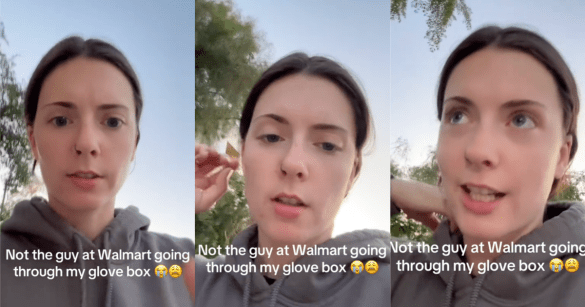 woman talking to a camera