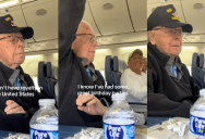 ‘I’m so lucky to have an extraordinary man like him in my life.’ – A 100-Year-Old World War II Veteran Got A Surprise Tribute On A Flight