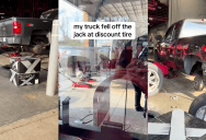 ‘Someone’s getting fired today.’ – A Customer Said His Car Fell Off A Jack At Repair Shop
