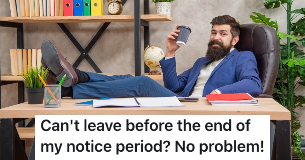 man with feet up on desk