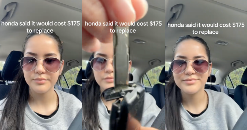 woman talking about key fobs