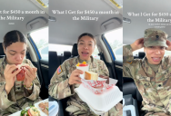 Soldier Showed Viewers The Steak And Lobster Meal She Was Given For Just $450 A Month