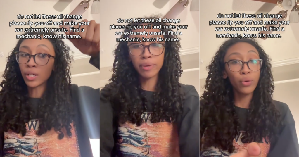 woman talking about jiffy lube