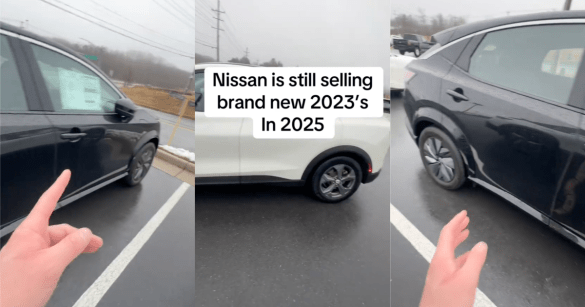 nissan cars on a lot