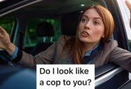 Rude Woman Was Upset That Traffic Was Stopped Due To A Fire, But She Took Out Her Anger On Someone Who Had No Power