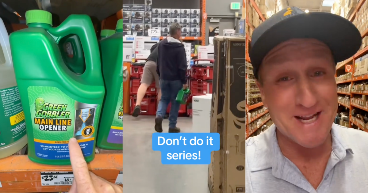 man shopping in hardware store