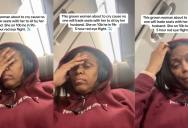A Passenger Got Upset On A Flight Because No One Would Switch Seats So She Could Sit Close To Her Husband