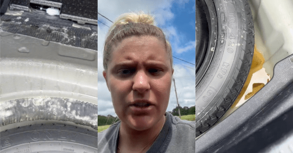 woman talking about her car