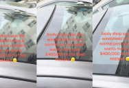 A Car Owner Said The New Windshield She Had Installed Was Totally Botched. – ‘Wants me to pay $400 to $500 to fix their mistake.’
