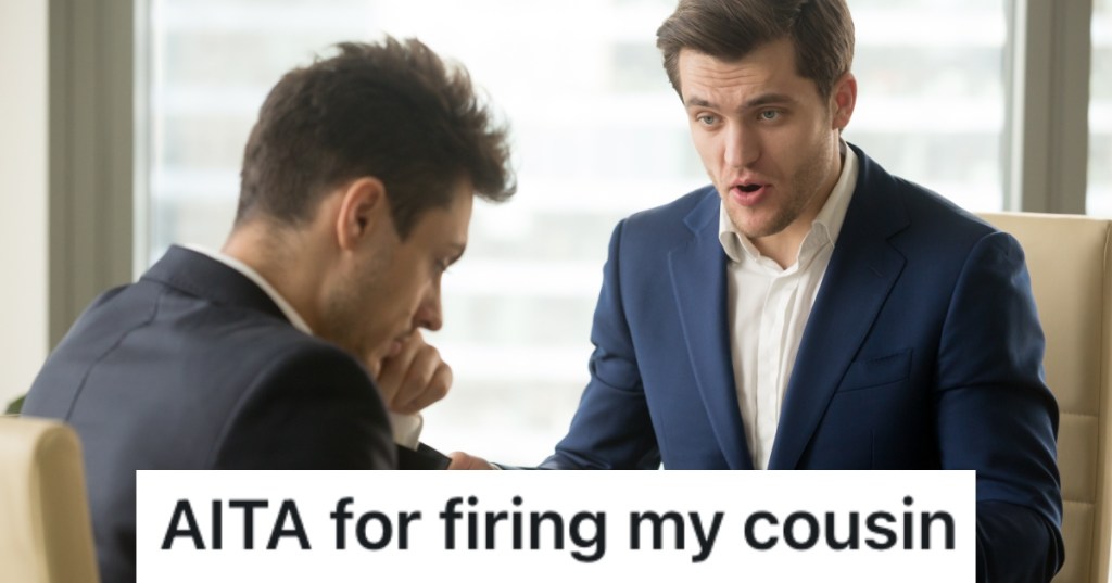 man firing another man