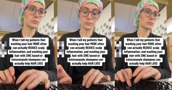 Dr. Heather Kornmehl at her computer