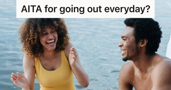 woman laughing and having fun at the beach
