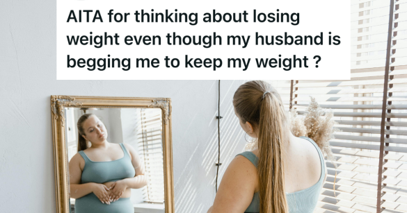 woman looking at herself in a mirror