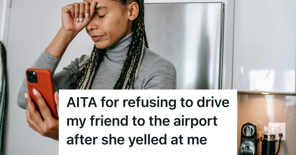 woman looking upset checking her phone