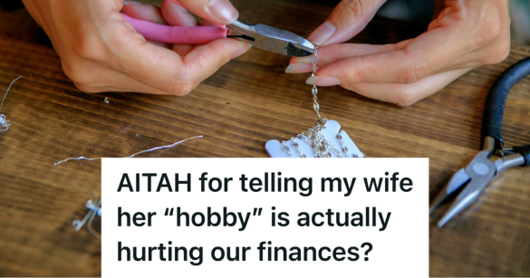 woman using tools to make homemade jewelry