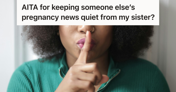 woman with finger to mouth secret