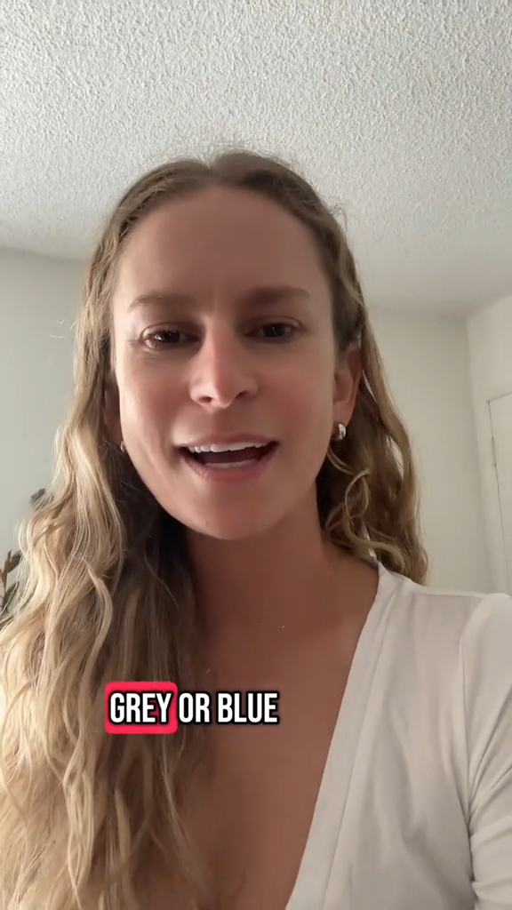 Kristin Huges in her living roo