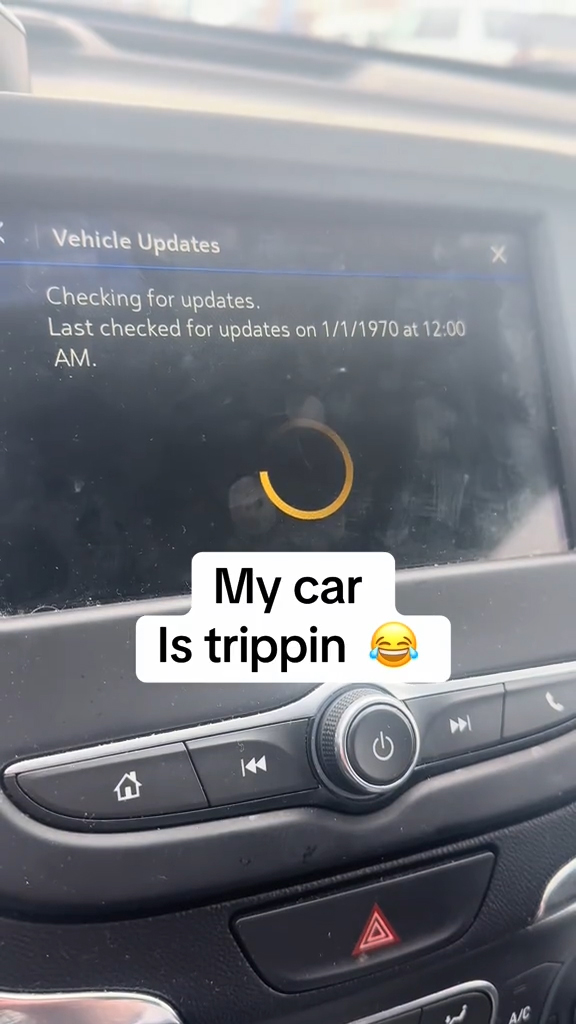 A vehicle console updating