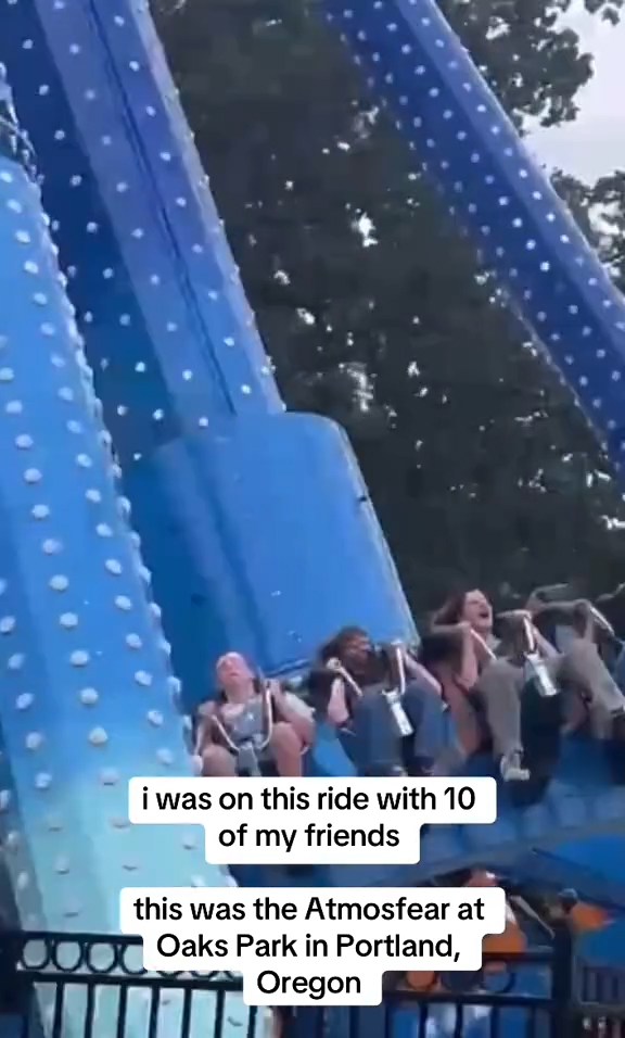A spinning ride at a theme park