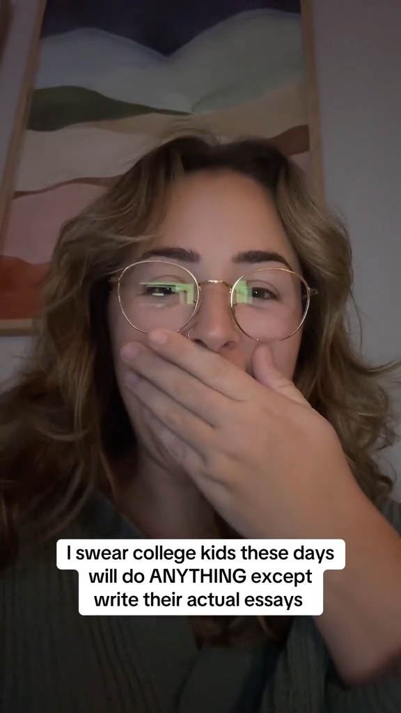 Morgan Hunter at her computer