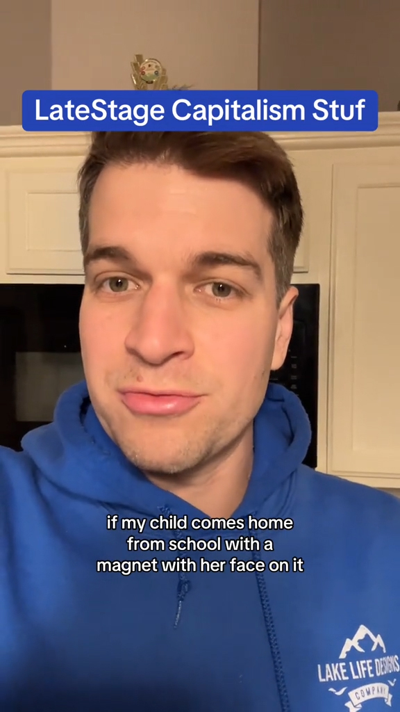 Chris discussing school photos