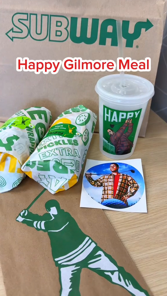 The Happy Gilmore meal at Subway