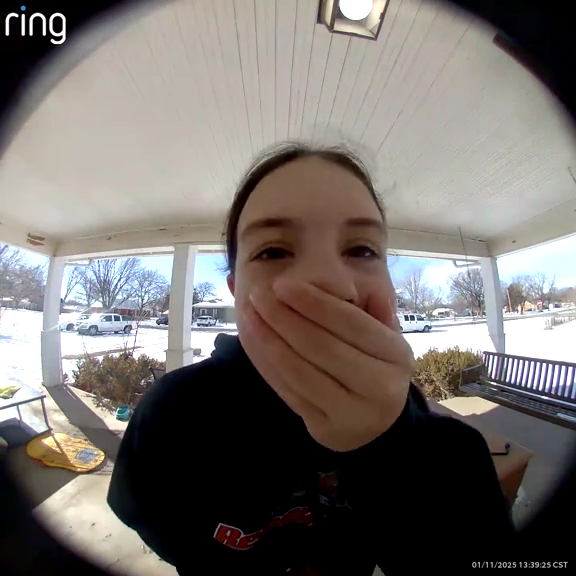 A girl looking for a neighborhood dog