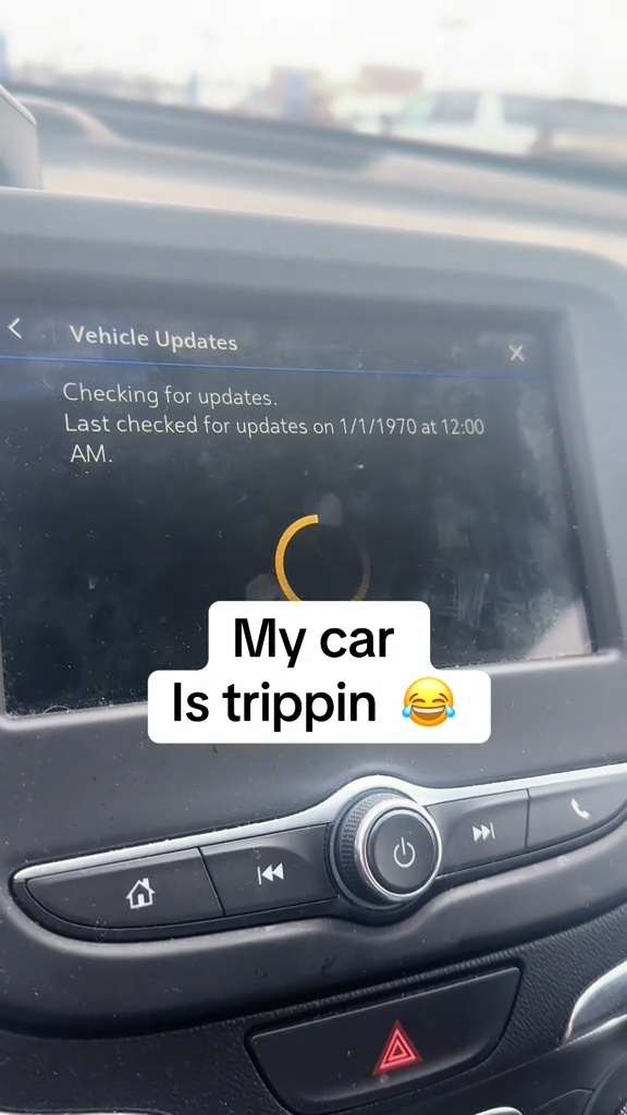 A vehicle console updating