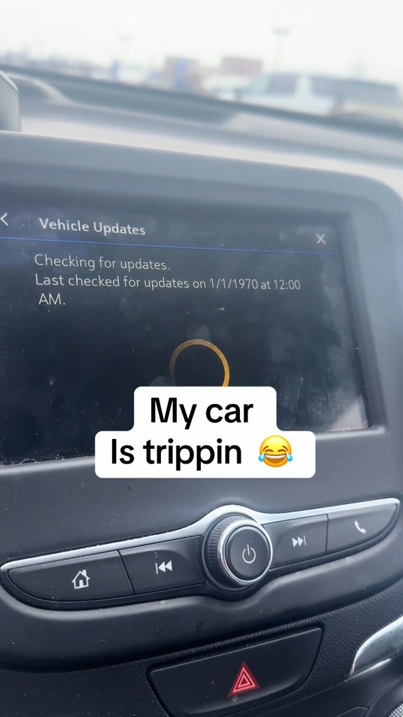 A vehicle console updating