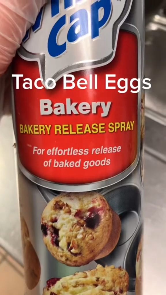 Eggs being made at Taco Bell