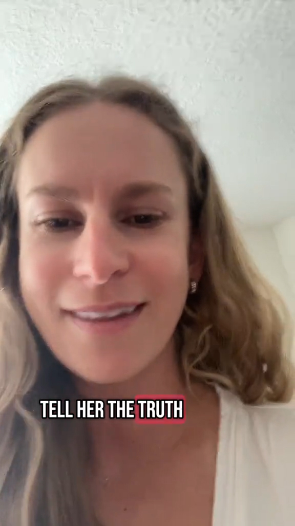 Kristin Huges in her living roo