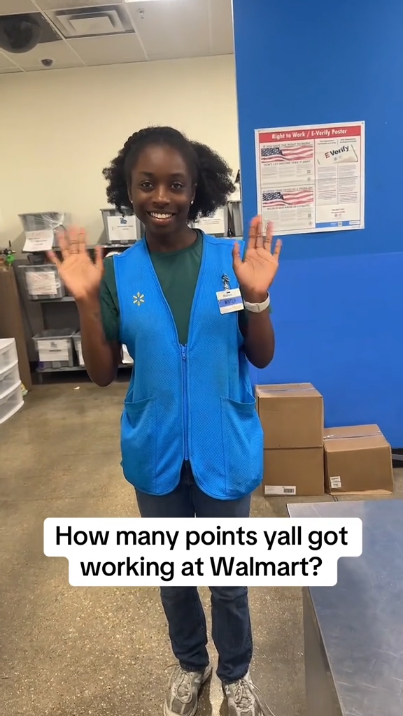 Employees at a Walmart