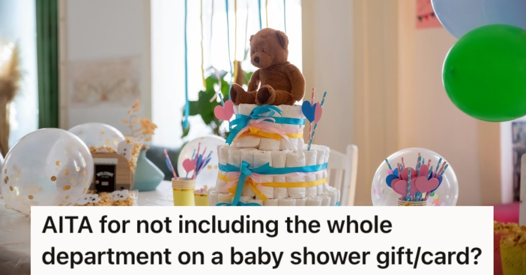 Gifts at a baby shower