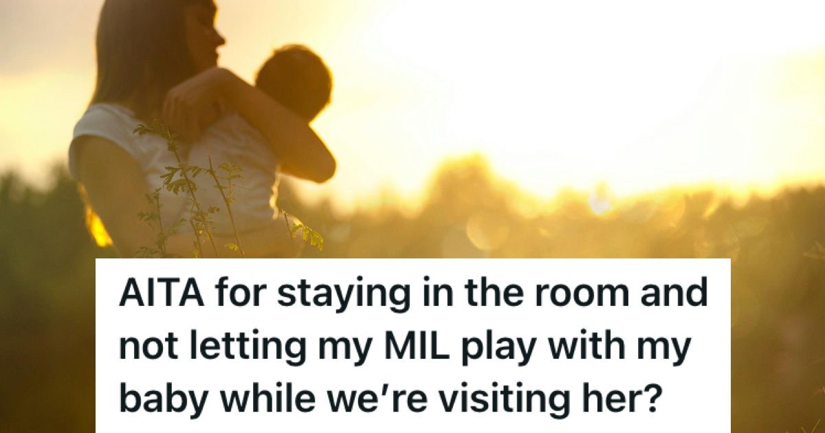 A woman and baby at golden hour