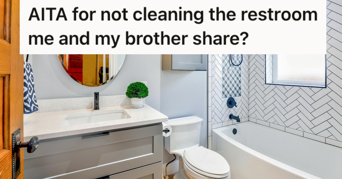 Siblings Have Been Sharing A Bathroom For Years, But After A Succession Of Disgusting Mishaps, One Is Refusing To Use Any Longer A white bathroom suite