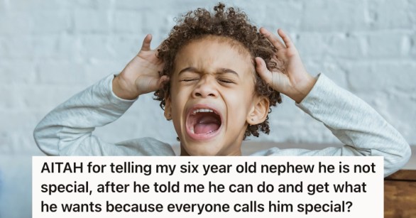 A child having a tantrum