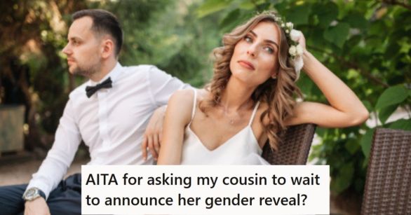 Annoyed bride and groom