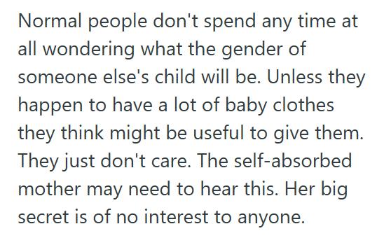 Baby Gender 1 Friend Made A Huge Deal About Keeping Her Baby’s Gender A Secret, So When She Tried It Again, This Woman Told Her She Didn’t Care