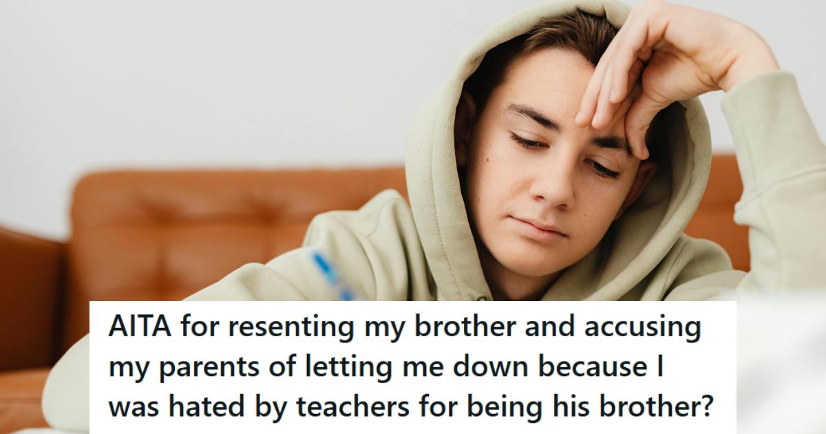 Angry teen boy who's being mistreated by teachers and parents