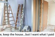 Builder Abandoned A Man’s Retirement Home Mid-Construction, So He Took Back The Pipes And Left Them With An Unfinished Frame