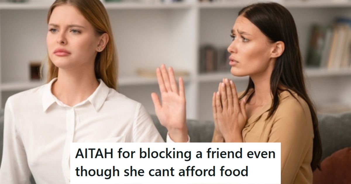 Woman Asked Her Friend To Lend Her Money Because She Cant Afford Food, But She Doesnt Have Any Money To Loan Her One woman begging another