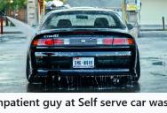 Driver Honked At A Classic Car Owner To Hurry Up At The Car Wash, So He Spent Another $10 And Cleaned It Twice As Slow