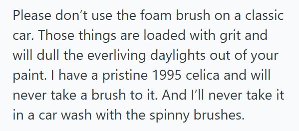 Car Wash Driver Honked At A Classic Car Owner To Hurry Up At The Car Wash, So He Spent Another $10 And Cleaned It Twice As Slow